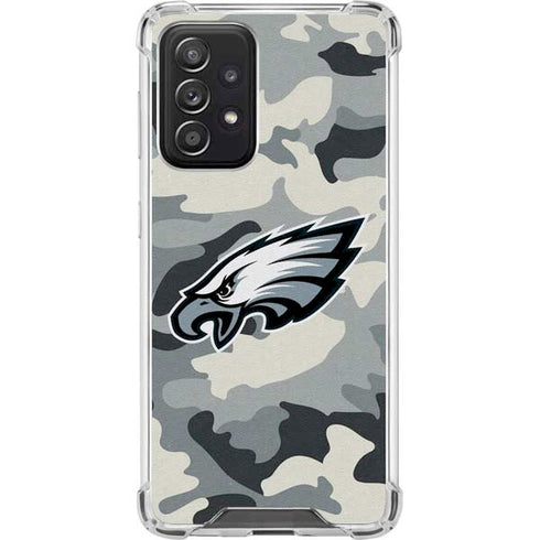 NFL Philadelphia Eagles Camo Galaxy A52 5G Clear Case